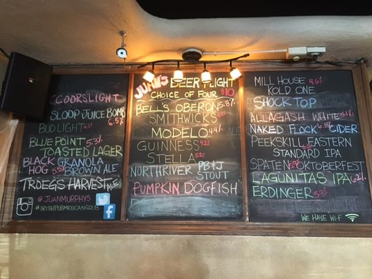 Menu photo 4 Juan Murphys Poughkeepsie, NY