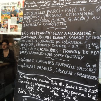 Miss Lunch - Menu pic / cold soup / the 2 daily entrees pic - French Near Me - Paris, 75