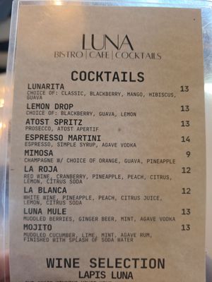 Menu photo 1 Luna Bakersfield, CA Menu photo 1 Luna Bakersfield, CA