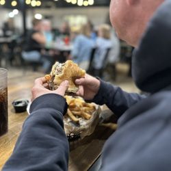 JD's Hamburgers - Bf's raw burger too after asking for it to be well done. Couldnt eat his bacon, just the worst experience I've had in Texas