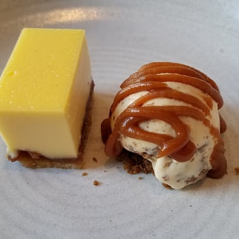 The Harwood Arms - Brulee tart and mont blanc (toffee and dates) ice cream - Gastropubs Near Me - London, XGL The Harwood Arms - Brulee tart and mont blanc (toffee and dates) ice cream - Gastropubs Near Me - London, XGL