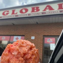 Global Donuts & Deli - Cherry blossom , if you like your donuts super sweet I recommend this one