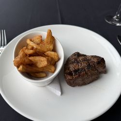 Prime Cincinnati - 6oz. 6 oz. Filet Mignon with sidewinder fries.