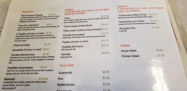 Menu photo 8 La Casita Waipahu, HI