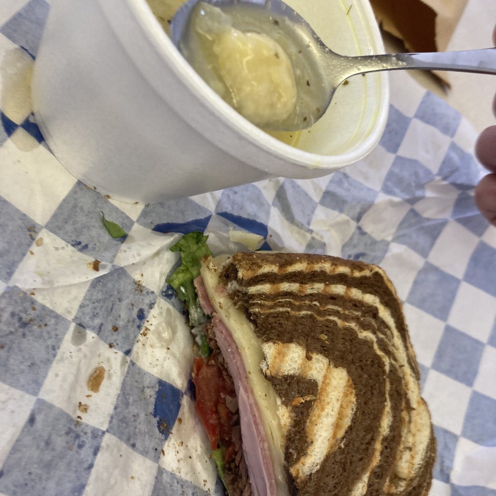 Downtown Deli And Catering - Dagwood panini and chicken dumpling soup - Salad Near Me - Sandusky, Michigan Downtown Deli And Catering - Dagwood panini and chicken dumpling soup - Salad Near Me - Sandusky, Michigan