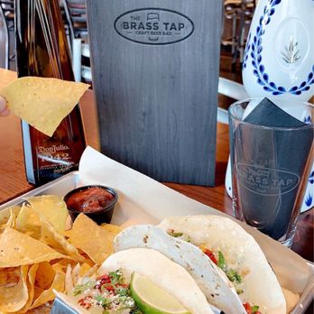 The Brass Tap - Poblano chicken tacos - Gastropubs Near Me - Plano, Texas The Brass Tap - Poblano chicken tacos - Gastropubs Near Me - Plano, Texas
