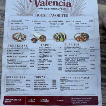 Valencia Cafe - Menu - Mexican Near Me - Napa, California Valencia Cafe - Menu - Mexican Near Me - Napa, California