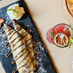 Banana Strawberry Nutella Crepe