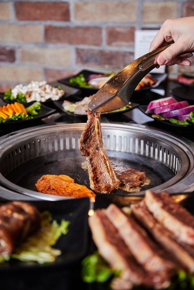 Food from Top Pot & KBBQ