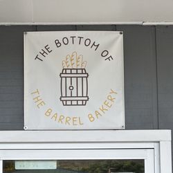 The Bottom Of The Barrel Bakery - Entry sign