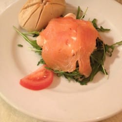 Piccolo's Restaurant - Salmon & prawn