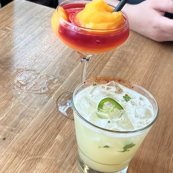 Cactus Club Cafe - spicy marg and bellini - Canadian (New) Near Me - Coquitlam, British Columbia Cactus Club Cafe - spicy marg and bellini - Canadian (New) Near Me - Coquitlam, British Columbia
