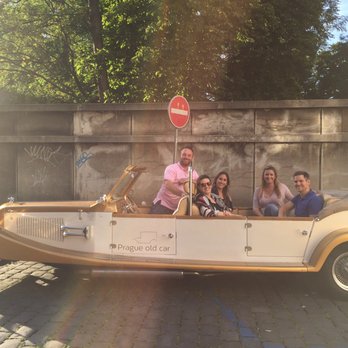 Prague old car - Our group photo - Historical Tours Near Me - Prague, Puerto Rico