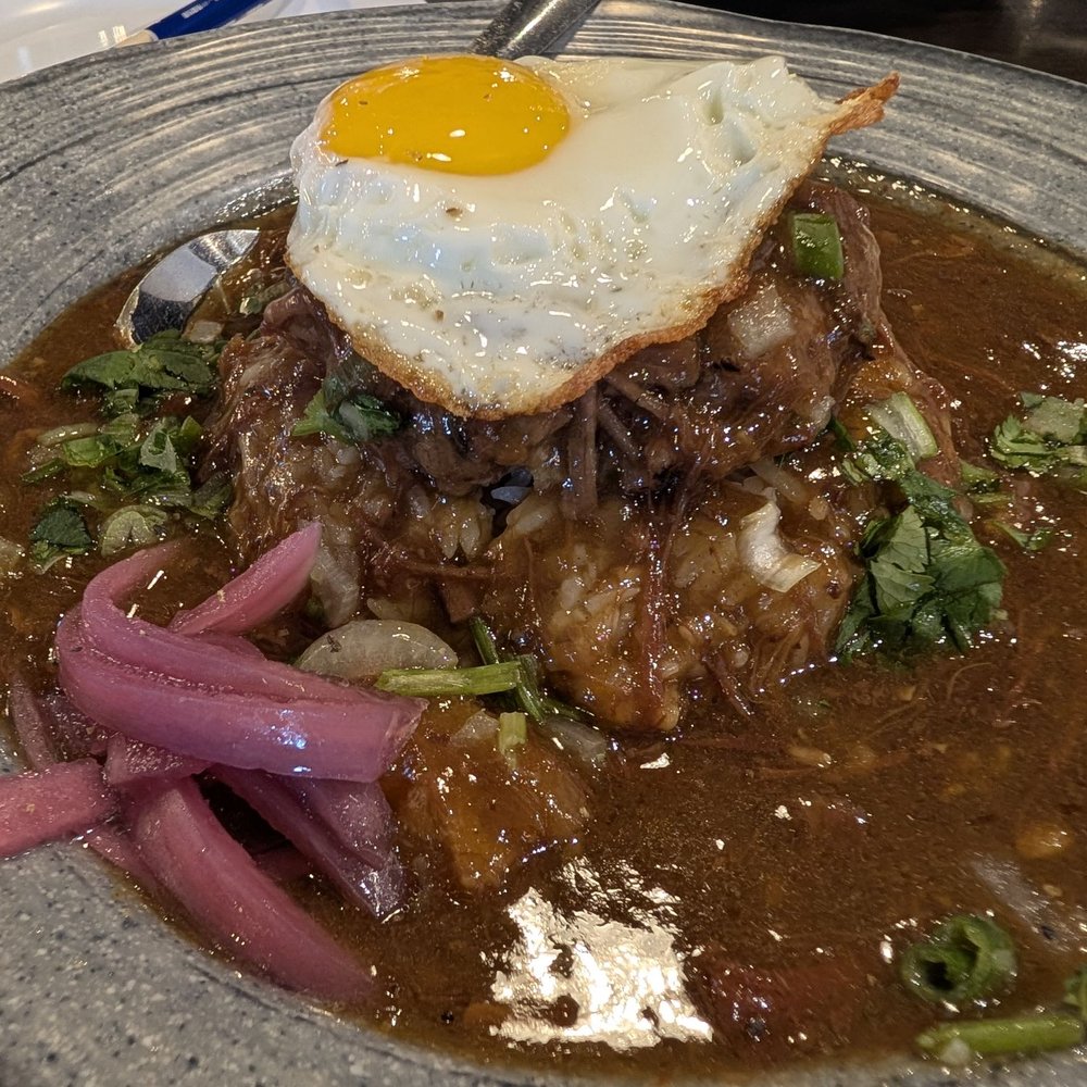 Oxtail pho loco moco Oxtail pho loco moco