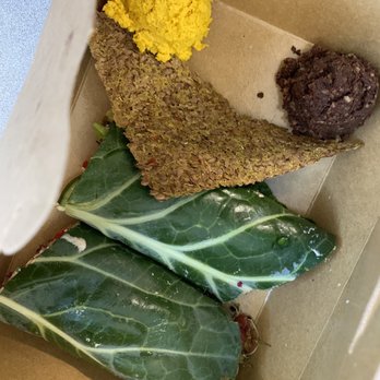 RawFresno - Collard green wrap combo - Vegan Near Me - Fresno, California