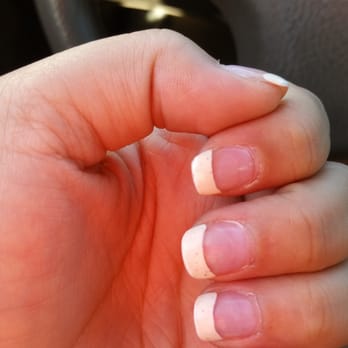 VI VI Nail Salon - Yellowing and peeling after only 4 days :( french fill with polish - Nail Salons Near Me - Burien, Washington VI VI Nail Salon - Yellowing and peeling after only 4 days :( french fill with polish - Nail Salons Near Me - Burien, Washington