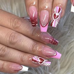 Di Milano Nail Salon - Valentines Nail Design