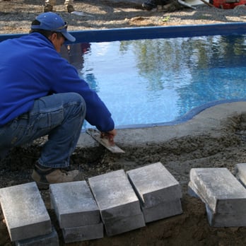 Discount Pool & Spa World - Buddy-owner and his crew installing a Viking pool and doing the coping.  Very well experienced and cares. - Home & Garden Near Me - Mill Hall, Pennsylvania
