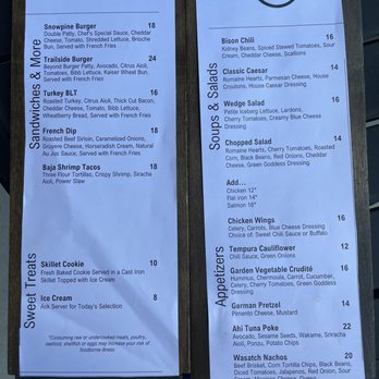 The Gulch Pub - Bar Menu simmer 2023 - Pubs Near Me - Alta, Utah The Gulch Pub - Bar Menu simmer 2023 - Pubs Near Me - Alta, Utah