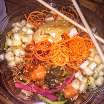 Beech - Salmon Poke Bowl w. Ginger Sauce - Juice Bars & Smoothies Near Me - Charleston, South Carolina Beech - Salmon Poke Bowl w. Ginger Sauce - Juice Bars & Smoothies Near Me - Charleston, South Carolina