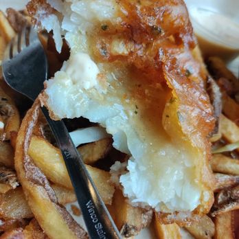 Magnuson Cafe & Brewery - Just a thin layer of cod is what you actually get. - Brewpubs Near Me - Seattle, Washington