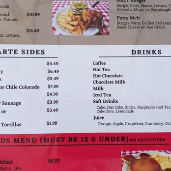 The Galloping Hen - Menu March 2025 - Breakfast & Brunch Near Me - Thousand Oaks, California