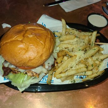 The Hills Pub - Grilled chicken sandwich with garlic fries. - Pubs Near Me - La Mesa, California The Hills Pub - Grilled chicken sandwich with garlic fries. - Pubs Near Me - La Mesa, California
