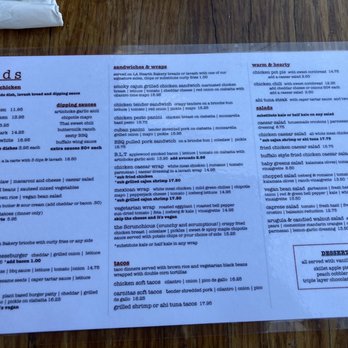 Birds - Menu July 2021 - New American Near Me - Los Angeles, California Birds - Menu July 2021 - New American Near Me - Los Angeles, California