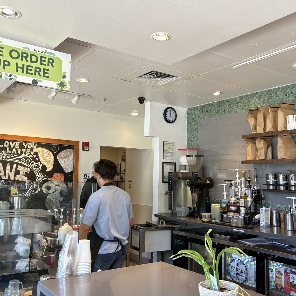 Inside the beautiful coffee shop