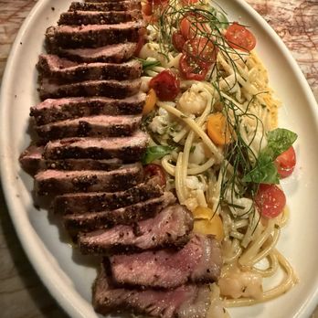 Joey La Jolla - Steak and lobster spaghetti (I highly recommend this dish!) - Steakhouses Near Me - San Diego, California