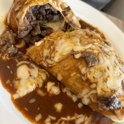 La Cazuela - Carne Asada Burrito (wet)
