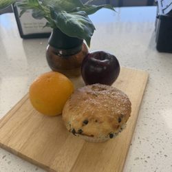 No BS Doughnuts - Our muffins, plump and delicious come in Blueberry, Pineapple, Chocolate Chip