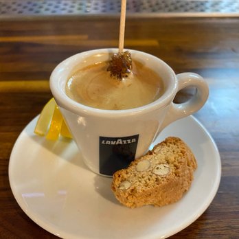 Me & You - Espresso with a nice mini almond biscotti to dip - Breakfast & Brunch Near Me - Bethpage, New York Me & You - Espresso with a nice mini almond biscotti to dip - Breakfast & Brunch Near Me - Bethpage, New York