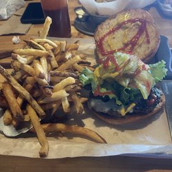 Tower Burger - Fungus Amungus burger & fries