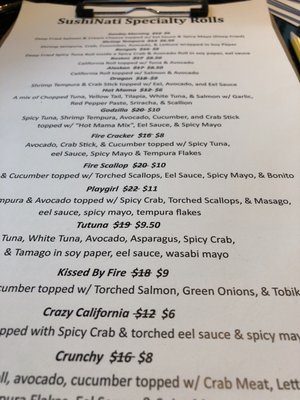 Menu photo 8 SushiNati Cincinnati, OH
