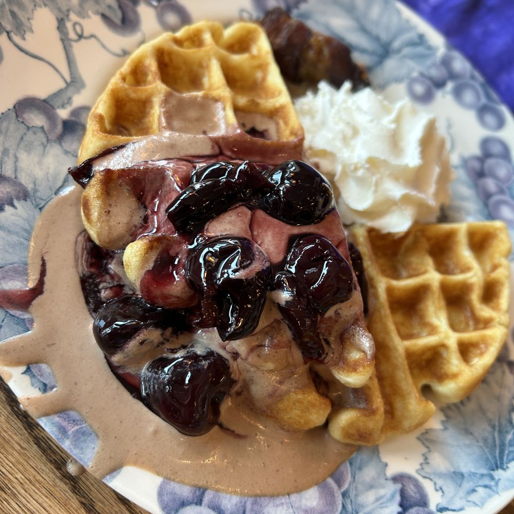 Taste Local - Cherry chocolate waffle - Breakfast & Brunch Near Me - Loveland, Colorado Taste Local - Cherry chocolate waffle - Breakfast & Brunch Near Me - Loveland, Colorado