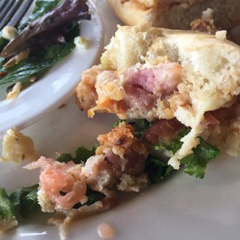 PIER 22 - Repeat after me: gator is like chicken- no rare option. They rectified this situation but in case you're wondering this is undercooked gator - New American Near Me - Bradenton, Florida