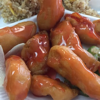 The Hunan - Sweet & sour chicken-- I added the sauce already - Chinese Near Me - Houston, Texas