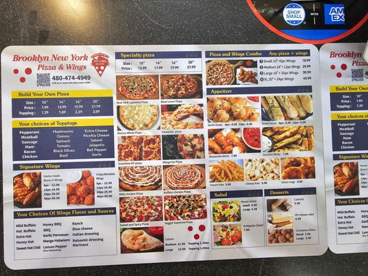 Menu photo 1 Brooklyn New York Pizza & Wings Mesa, AZ Menu photo 1 Brooklyn New York Pizza & Wings Mesa, AZ