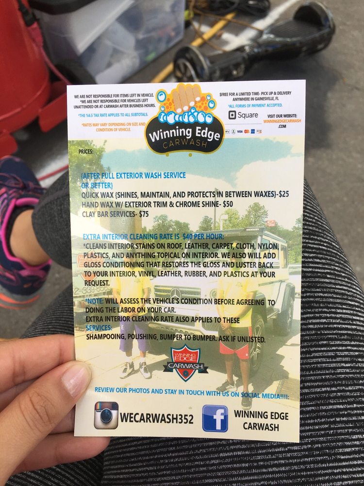 WINNING EDGE CARWASH MOBILE DETAILING Updated May 2024 7401 W