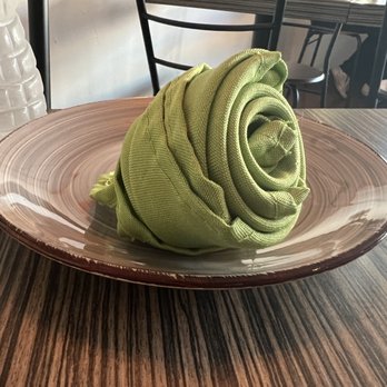 Yamu Thai Japanese Restaurant - Folded decorative napkin - Sushi Bars Near Me - Pompano Beach, Florida