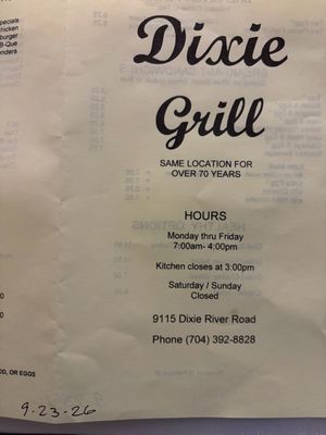 Menu photo 3 Dixie Grill & Grocery Charlotte, NC