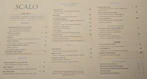 Menu photo 3 Scalo Albuquerque, NM
