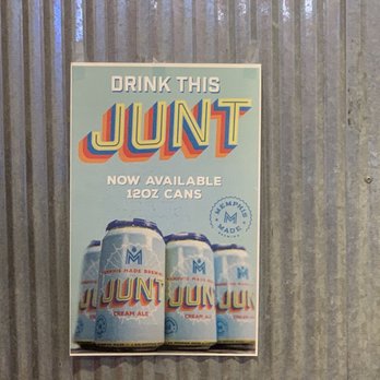 Central BBQ - Drink this Junt has gotta be the funniest marketing name for a beer in Memphis ever!!! - Barbeque Near Me - Memphis, Tennessee Central BBQ - Drink this Junt has gotta be the funniest marketing name for a beer in Memphis ever!!! - Barbeque Near Me - Memphis, Tennessee