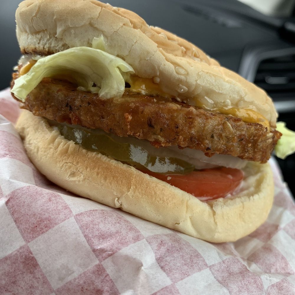 Small Fryes - Veggie Burger- has a Gardenburger patty, which is my favorite! - Burgers Near Me - Fall City, Washington Small Fryes - Veggie Burger- has a Gardenburger patty, which is my favorite! - Burgers Near Me - Fall City, Washington