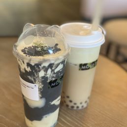 Black Sesame Mochi Milk Tea