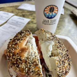 Java Surf Cafe & Espresso Bar - The Frank with Lavender latte