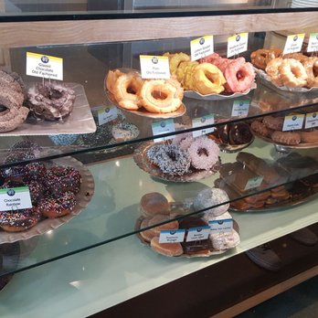 Top Pot Doughnuts - The doughnut case at the Tacoma Top Pot. - Donuts Near Me - Tacoma, Washington