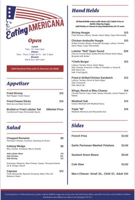 Menu photo 7 Eating Americana Norcross, GA