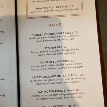 Richmond Station - Menu - Canadian (New) Near Me - Toronto, Ontario